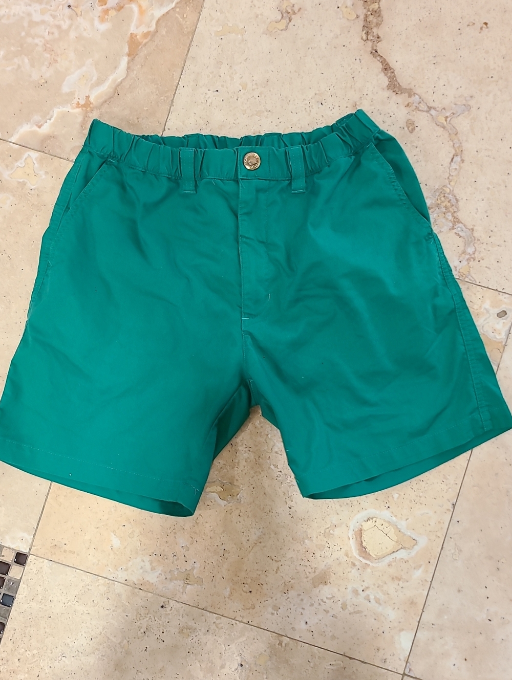 chubbies Golf Emerald Green Flat-Front Men's Shorts
